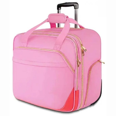 De vrouwen reizen Carry On Weekender Trolley Bags-Bedrijfslaptop Rolling Aktentas met Wielen