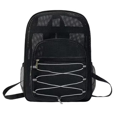 Mode Unisex studenten rugzak Mesh schooltas Zomer Mesh strand rugzak
