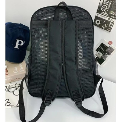 Mode Unisex studenten rugzak Mesh schooltas Zomer Mesh strand rugzak