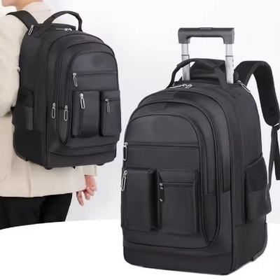 Trolley Bagage Rolrugzak Reizen Student Laptop Rugzak Met 2 Wielen