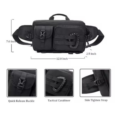 Mensen Outdoor Crossbody Fanny Pack veelzijdig Wandelen Borst Taille Tas Pocket