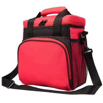 Geïsoleerde lunchtas kantoor stijlvolle polyester fitness waterdicht herbruikbare thermische koeler tas