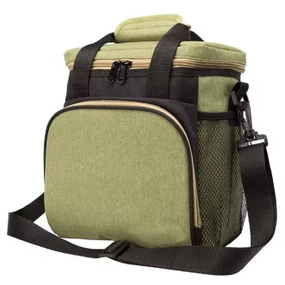 Geïsoleerde lunchtas kantoor stijlvolle polyester fitness waterdicht herbruikbare thermische koeler tas