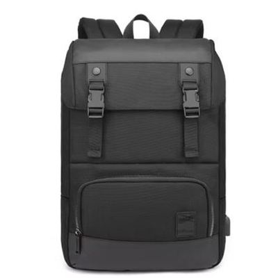 Op maat Oxford Simple Casual Business Bags Waterdichte laptop rugzak met USB-oplader