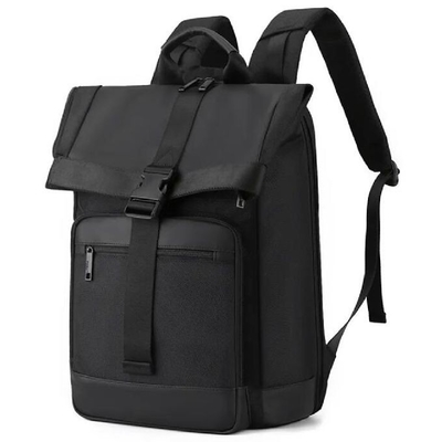 Nylon Roll Top Tuck Pack Rucksack met Buckle Cover Grote capaciteit Outdoor Travel Business Laptop Rucksack