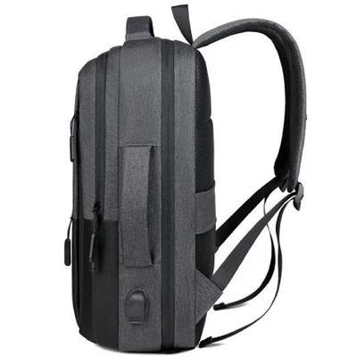 Lichte, waterdichte, comfortabele zakelijke laptop rugzak met USB-oplaadpoort