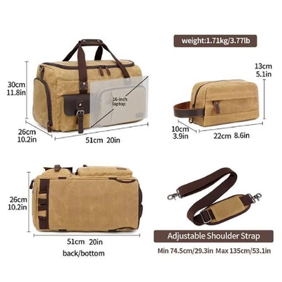 Grote capaciteit Kledinggoed Bagage Duffle Overnachting Casual Gym Weekender Sport Canvas Duffle Bags