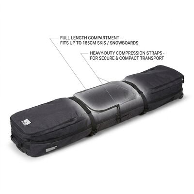 Jumbo Multi-Sport Team Equipment Bag met afneembare schouderband Mesh Side Pockets Heavy-Duty Bottom Panel Club