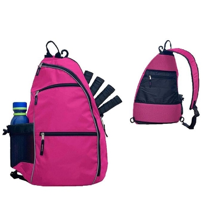 Unisex- de Slingerzak van Polyesterpickleball met de Houder van de Waterfles