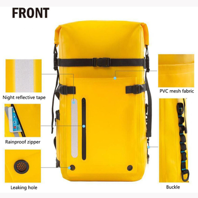 Nylon sporttas met aluminium trolley systeem en verstelbare riemen