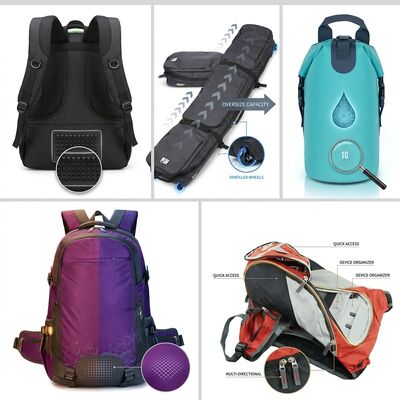 Heavy-Duty 600D Polyester Gym Duffel Bag met geventileerd schoenencompartiment